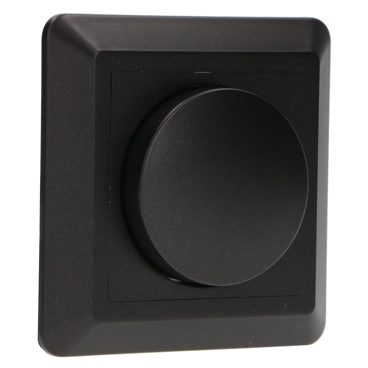Universele dimmer knop centraalplaat in het zwart kopen? LED.nl