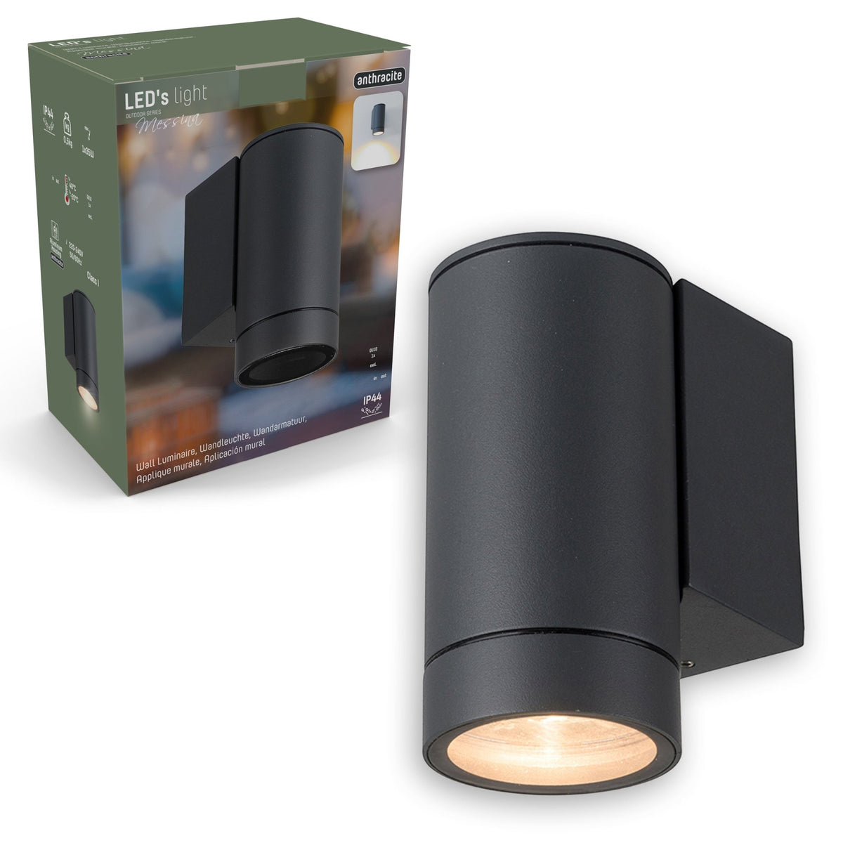 Wandlamp ALSE Up- & Downlight voor buiten, zwart, aluminium Wandlamp ALSE Up- & Downlight voor buiten, zwart, aluminium