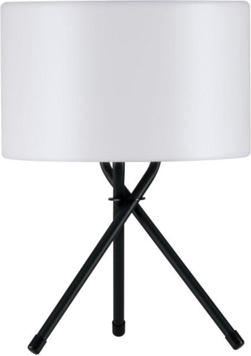 LED batterij outdoor tafellamp led draadloze tafellamp dimbare draagbare warm wit/warm geel diner licht voor buiten tuin slaapkamer camping wonen en slaapkamer tafel hotel (Zwart